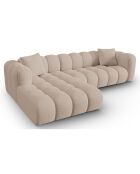 Canapé D'Angle Gauche Modulaire Arden 4 Places cappuccino - 300x190x70 cm