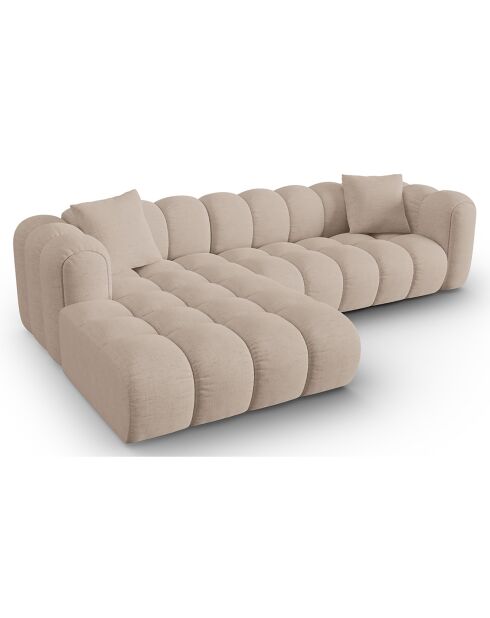 Canapé D'Angle Gauche Modulaire Arden 4 Places cappuccino - 300x190x70 cm