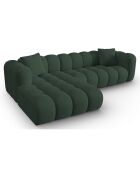 Canapé D'Angle Gauche Modulaire Arden 4 Places vert de mer - 300x190x70 cm