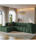 Canapé D'Angle Gauche Modulaire Arden 4 Places vert de mer - 300x190x70 cm