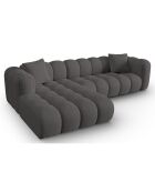 Canapé D'Angle Gauche Modulaire Arden 4 Places gris - 300x190x70 cm