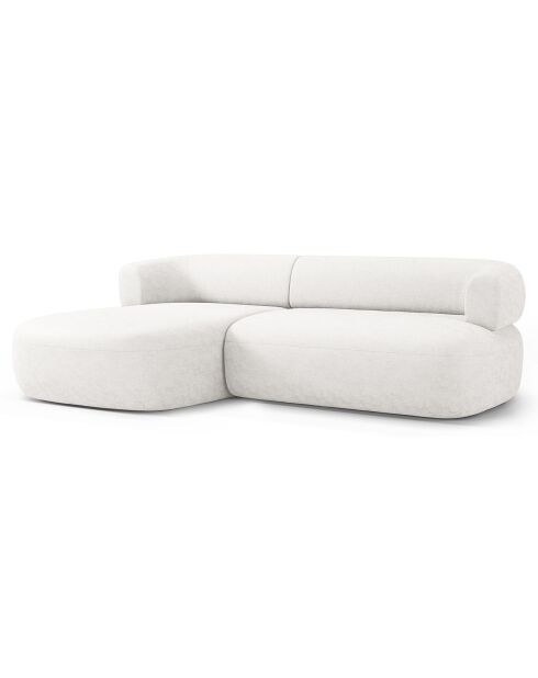 Canapé D'Angle Gauche Estro 3 Places beige clair - 225x145x73 cm