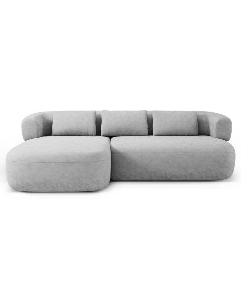 Canapé D'Angle Gauche Estro 3 Places argenté - 225x145x73 cm