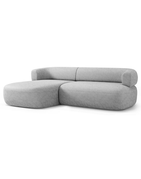 Canapé D'Angle Gauche Estro 3 Places argenté - 225x145x73 cm