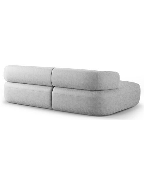 Canapé D'Angle Gauche Estro 3 Places argenté - 225x145x73 cm