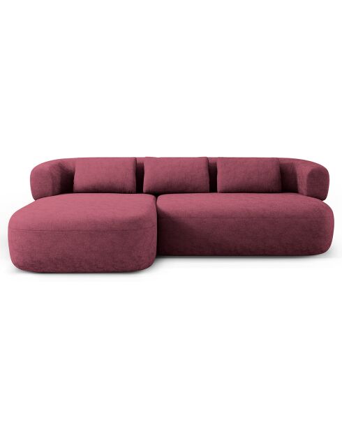 Canapé D'Angle Gauche Estro 3 Places cerisier - 225x145x73 cm