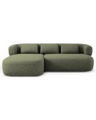 Canapé D'Angle Gauche Estro 3 Places vert - 225x145x73 cm