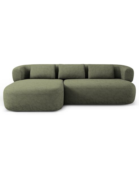 Canapé D'Angle Gauche Estro 3 Places vert - 225x145x73 cm