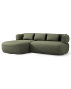 Canapé D'Angle Gauche Estro 3 Places vert - 225x145x73 cm