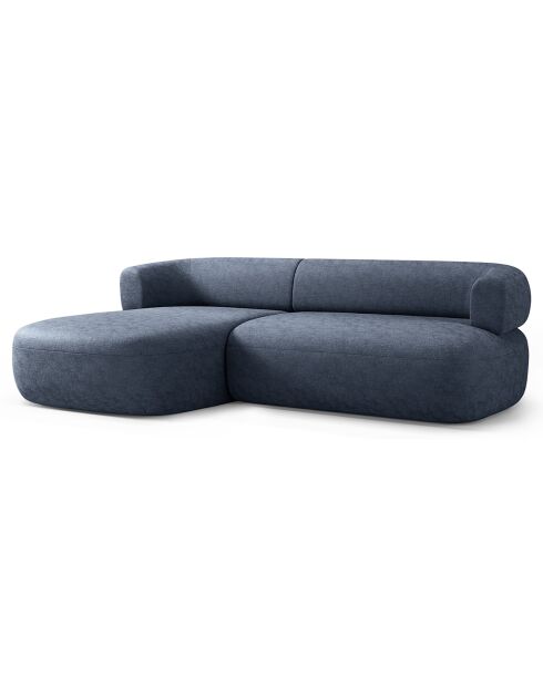 Canapé D'Angle Gauche Estro 3 Places bleu foncé - 225x145x73 cm