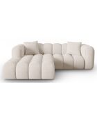 Canapé D'Angle Gauche Modulaire Arden 3 Places beige - 238x190x70 cm