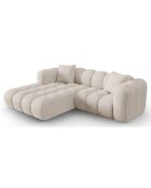 Canapé D'Angle Gauche Modulaire Arden 3 Places beige - 238x190x70 cm