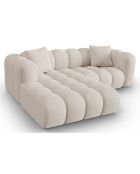 Canapé D'Angle Gauche Modulaire Arden 3 Places beige - 238x190x70 cm