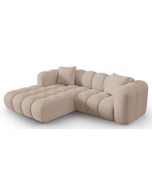 Canapé D'Angle Gauche Modulaire Arden 3 Places cappuccino - 238x190x70 cm