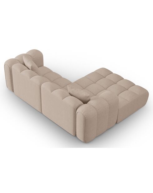Canapé D'Angle Gauche Modulaire Arden 3 Places cappuccino - 238x190x70 cm
