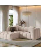 Canapé D'Angle Gauche Modulaire Arden 3 Places cappuccino - 238x190x70 cm