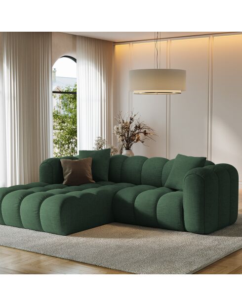 Canapé D'Angle Gauche Modulaire Arden 3 Places vert de mer - 238x190x70 cm