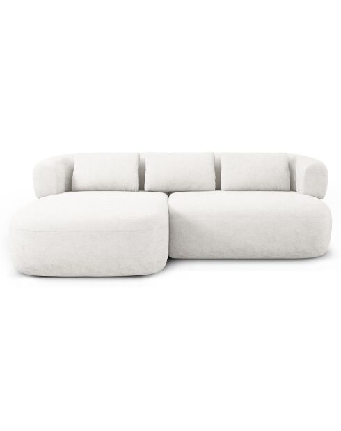 Canapé D'Angle Gauche Estro 3 Places beige clair - 200x145x73 cm