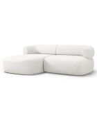 Canapé D'Angle Gauche Estro 3 Places beige clair - 200x145x73 cm