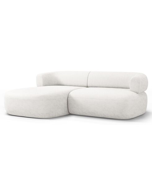 Canapé D'Angle Gauche Estro 3 Places beige clair - 200x145x73 cm