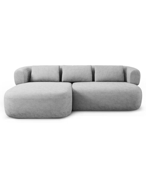 Canapé D'Angle Gauche Estro 3 Places argenté - 200x145x73 cm