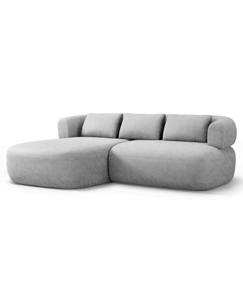 Canapé D'Angle Gauche Estro 3 Places argenté - 200x145x73 cm