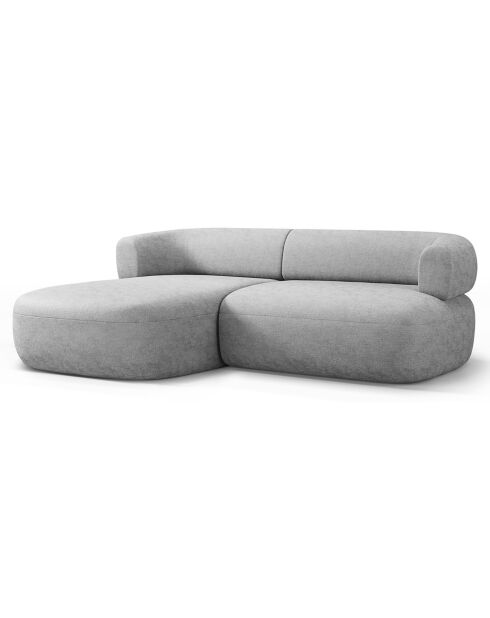 Canapé D'Angle Gauche Estro 3 Places argenté - 200x145x73 cm