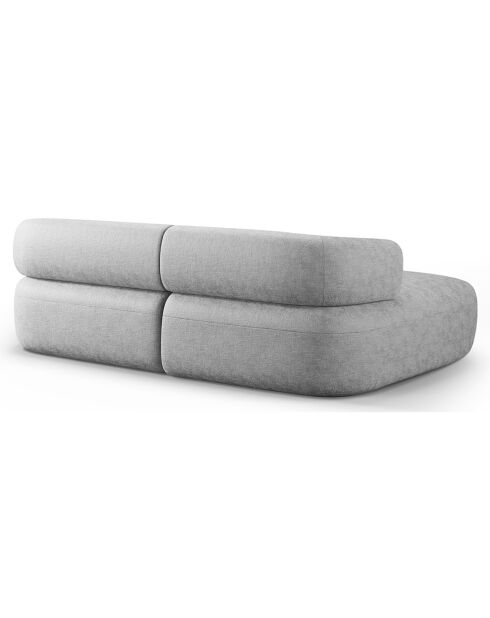 Canapé D'Angle Gauche Estro 3 Places argenté - 200x145x73 cm