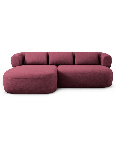 Canapé D'Angle Gauche Estro 3 Places cerisier - 200x145x73 cm