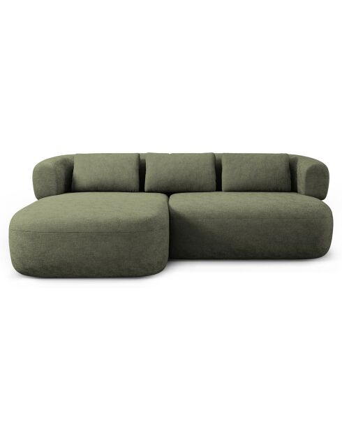 Canapé D'Angle Gauche Estro 3 Places vert - 200x145x73 cm