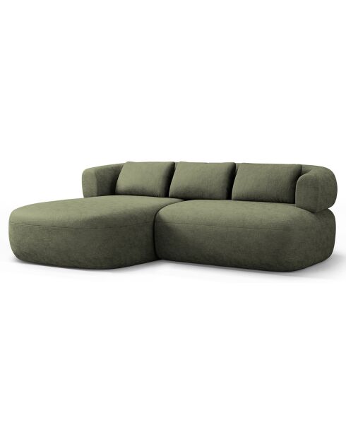 Canapé D'Angle Gauche Estro 3 Places vert - 200x145x73 cm