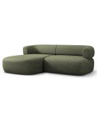 Canapé D'Angle Gauche Estro 3 Places vert - 200x145x73 cm