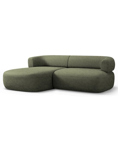 Canapé D'Angle Gauche Estro 3 Places vert - 200x145x73 cm