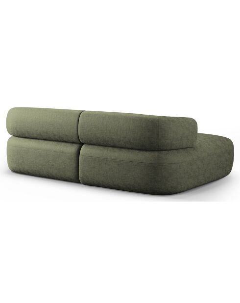 Canapé D'Angle Gauche Estro 3 Places vert - 200x145x73 cm