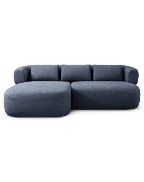 Canapé D'Angle Gauche Estro 3 Places bleu foncé - 200x145x73 cm
