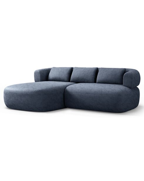 Canapé D'Angle Gauche Estro 3 Places bleu foncé - 200x145x73 cm
