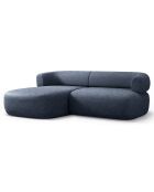 Canapé D'Angle Gauche Estro 3 Places bleu foncé - 200x145x73 cm