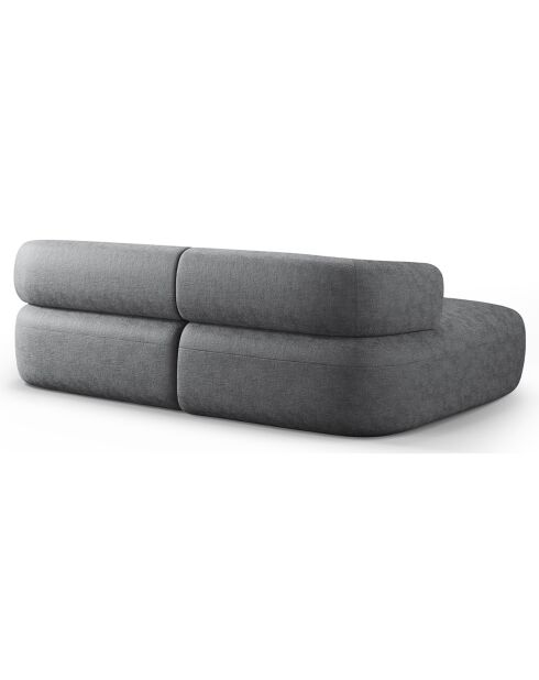 Canapé D'Angle Gauche Estro 3 Places gris foncé - 200x145x73 cm