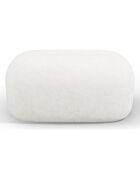 Pouf Chenille Estro beige clair - 90x88x40 cm