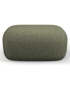 Pouf Chenille Estro vert - 90x88x40 cm