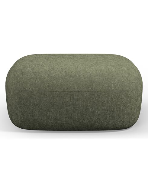Pouf Chenille Estro vert - 90x88x40 cm