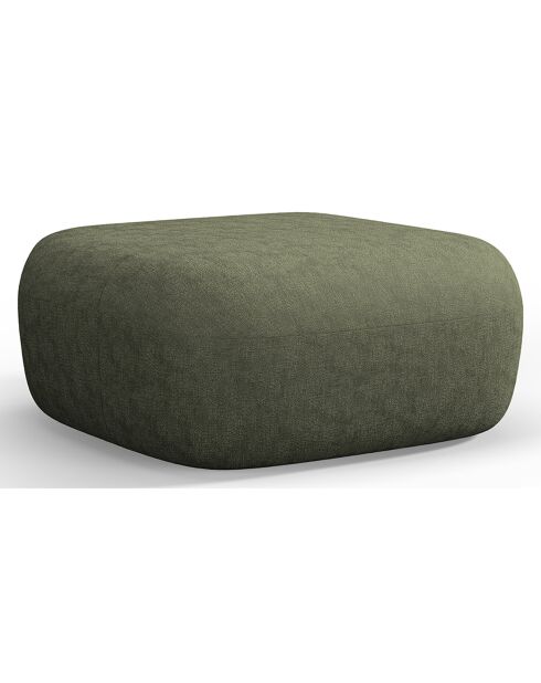 Pouf Chenille Estro vert - 90x88x40 cm