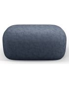 Pouf Chenille Estro bleu foncé - 90x88x40 cm