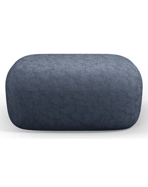 Pouf Chenille Estro bleu foncé - 90x88x40 cm