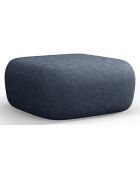 Pouf Chenille Estro bleu foncé - 90x88x40 cm
