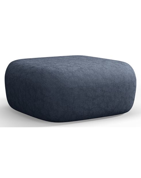 Pouf Chenille Estro bleu foncé - 90x88x40 cm