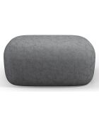 Pouf Chenille Estro gris foncé - 90x88x40 cm