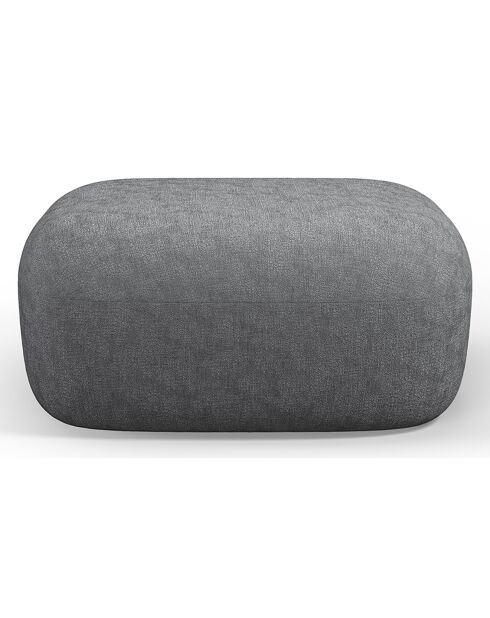 Pouf Chenille Estro gris foncé - 90x88x40 cm