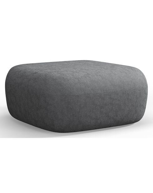 Pouf Chenille Estro gris foncé - 90x88x40 cm