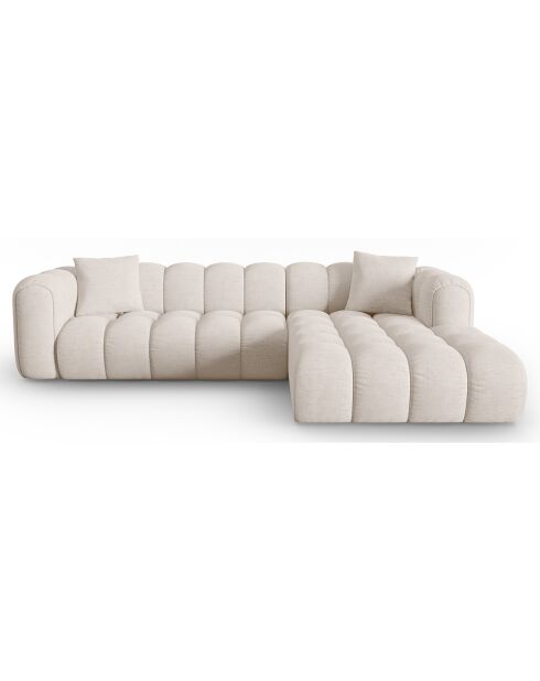 Canapé D'Angle Droit Modulaire Arden 4 Places beige - 300x190x70 cm